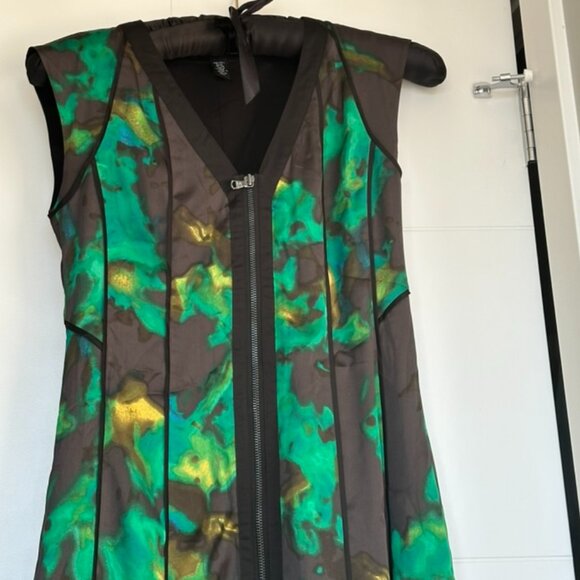 Peacock-inspired Kenneth Cole NY Dress S: XS - Picture 3 of 9